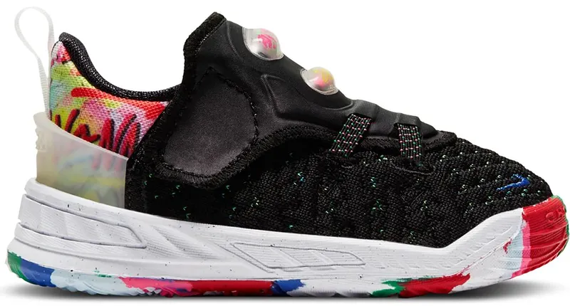 Nike LeBron 18 Multicolor (TD) Black/Multi-Color-White (CT4706-002)