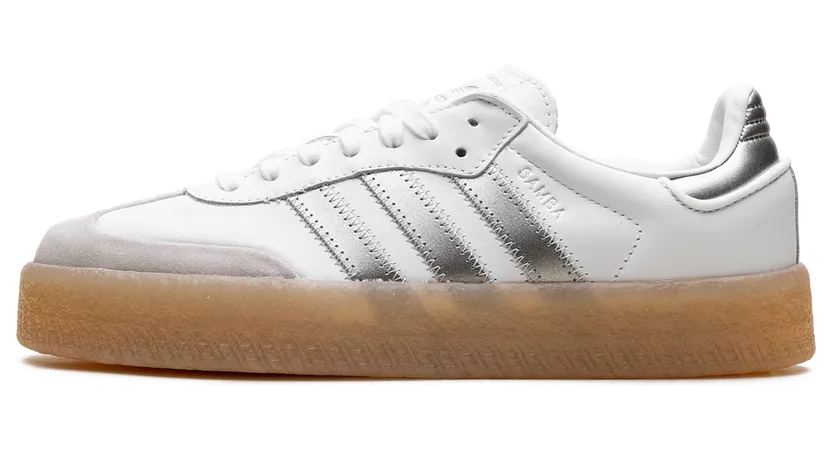 Adidas Sambae Cloud White / Silver Metallic / Gum (JS3943)