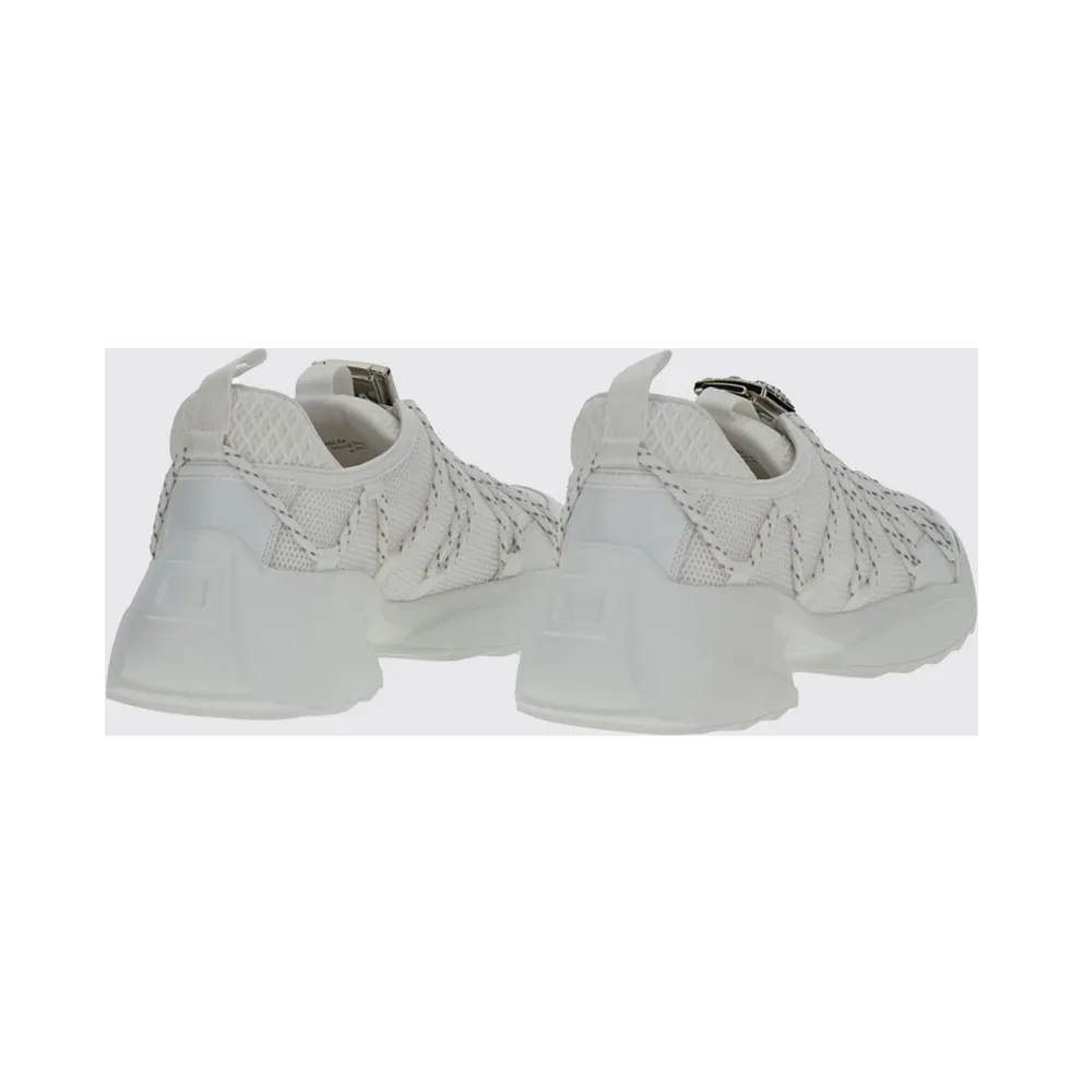 Roger Vivier Viv’ Zag Mesh with Jewel Detail White (RVW75644240V53B001)