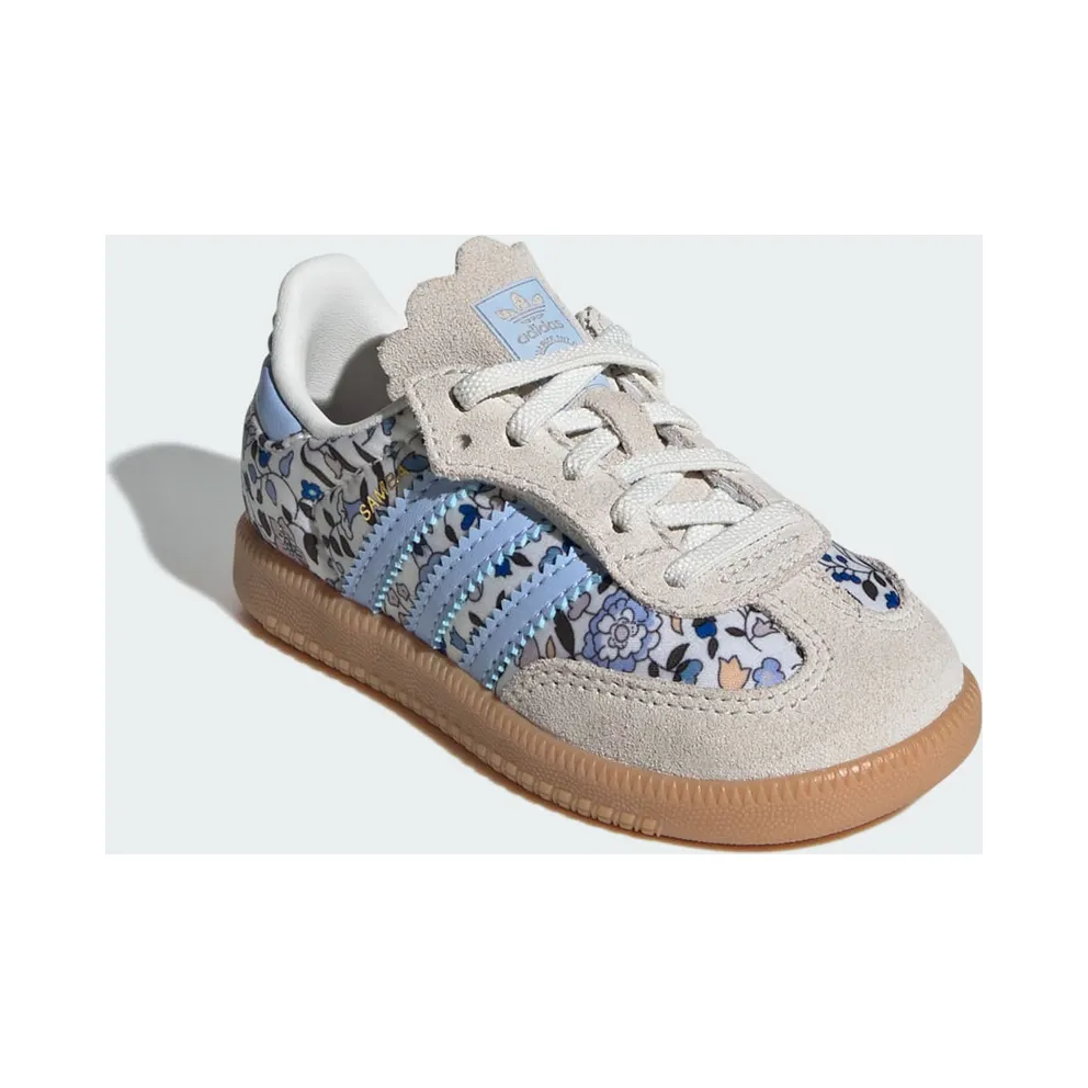 Adidas Samba OG x Liberty London with Elastische Veters Kids Blue / Off White / Gum (JP8081)