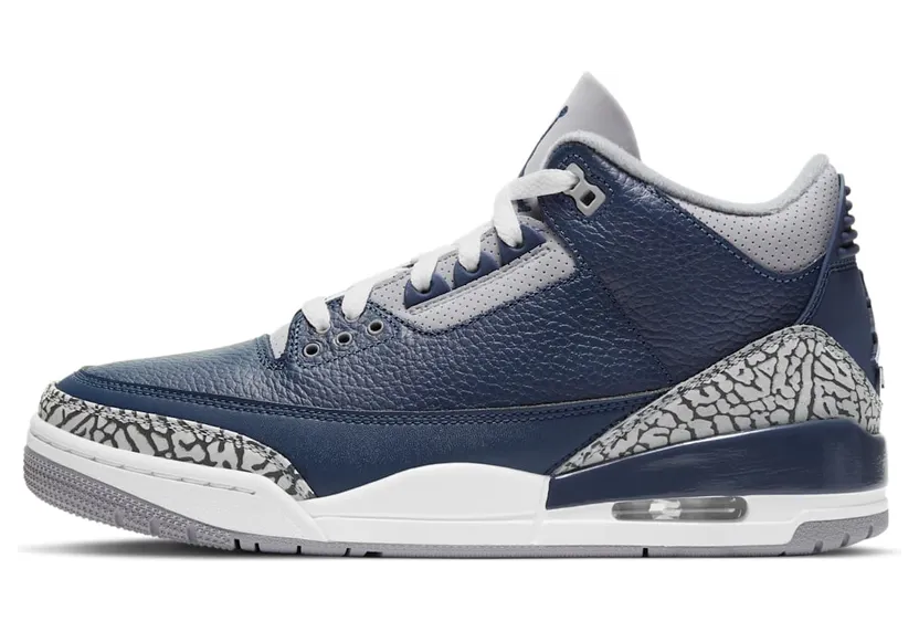 Jordan 3 Retro Georgetown (2021) – “Midnight Navy / Cement Grey / White” (CT8532-401)