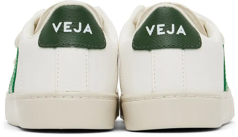 VEJA Kids White & Green Esplar Sneakers (SV0502999C)