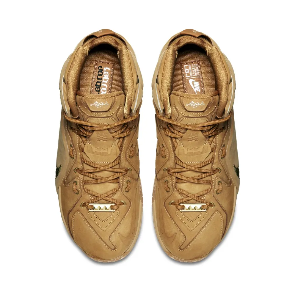 Nike LeBron 12 EXT Wheat Wheat/Metallic Gold (744287-700)