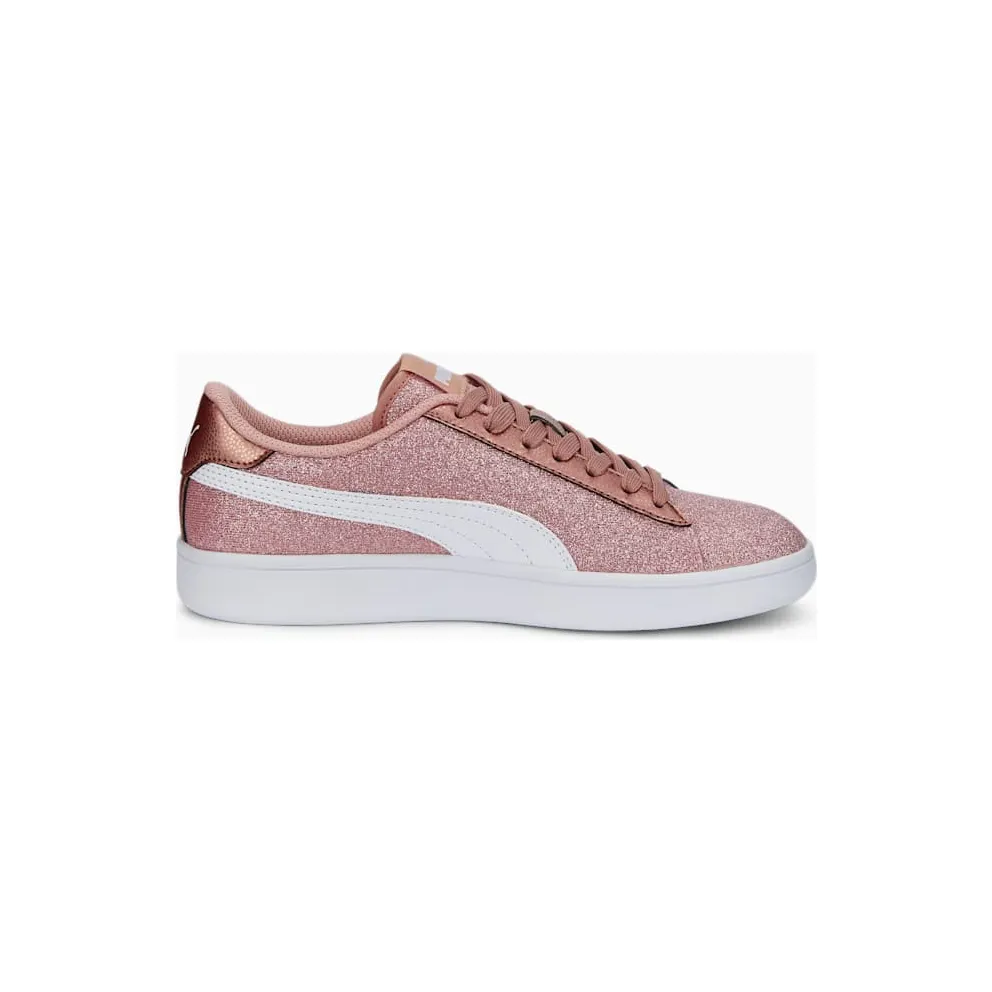 PUMA Smash V2 Glitz Glam Youth Rose Gold/White (367377-29)
