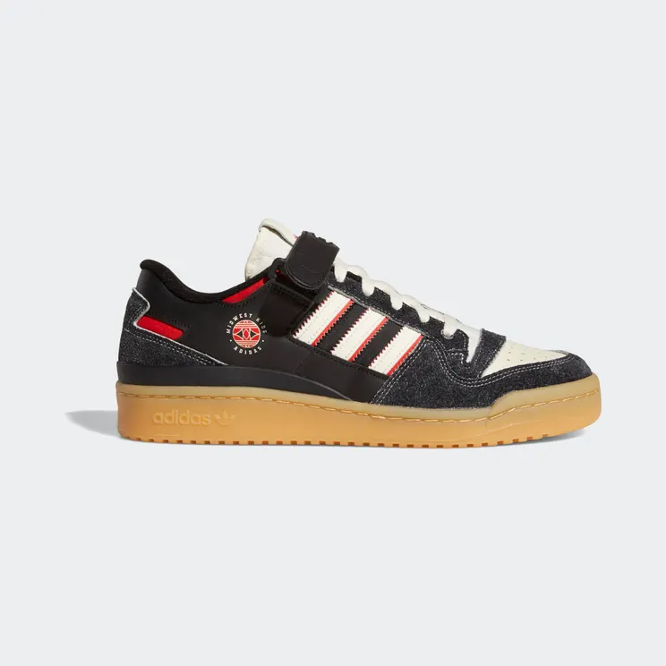 adidas Forum 84 Low Midwest Kids Core Black / Cream White / Red (GW0035)