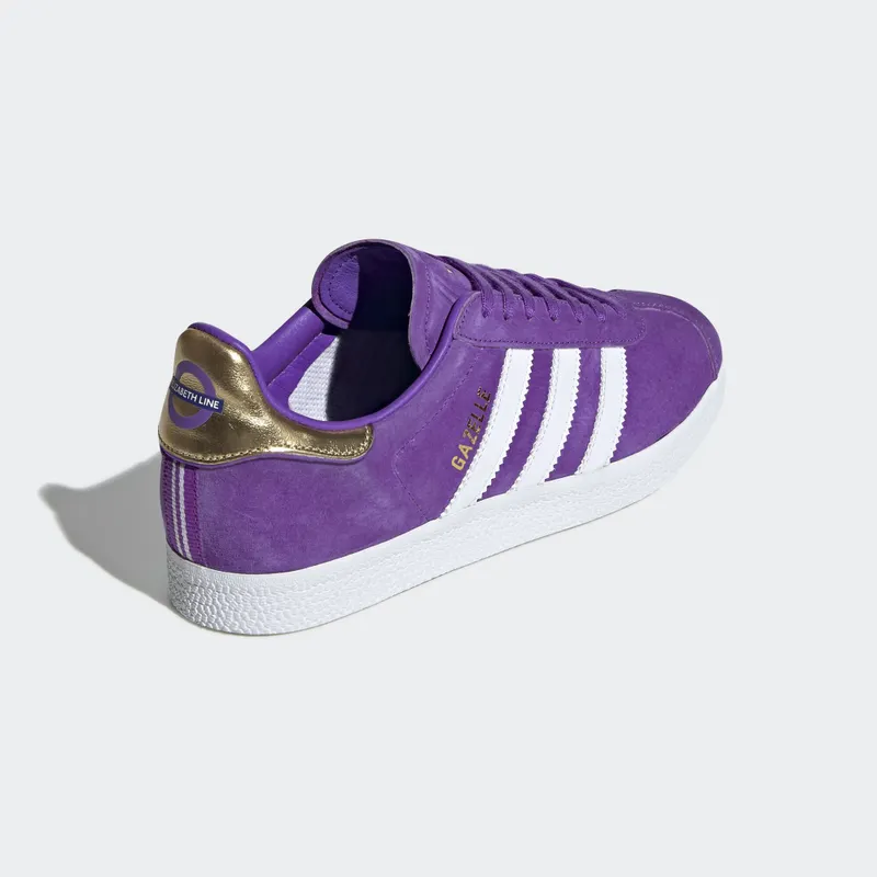 adidas Gazelle TfL Elizabeth Line (W) Collegiate Purple/Footwear White/Gold Metallic (EE8109)