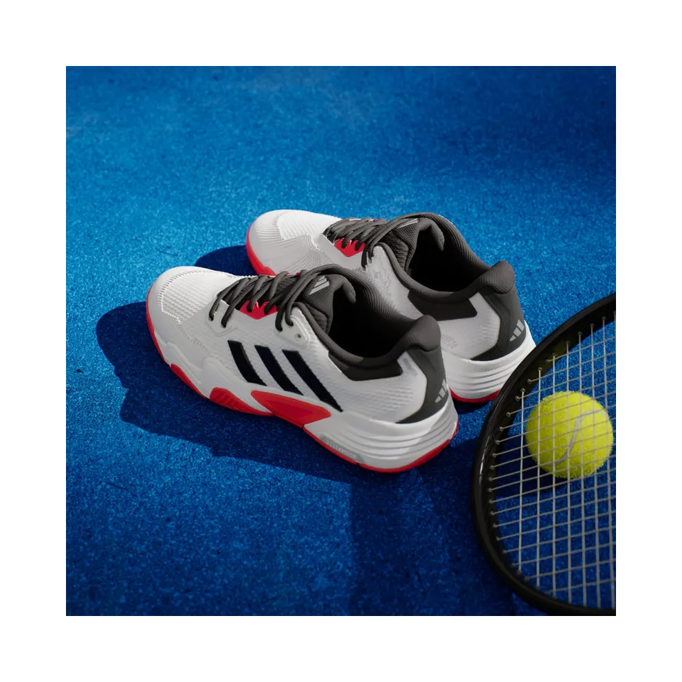 Adidas Solematch Control 2 Tennis Shoes Cloud White / Core Black / Silver Metallic (IH3088)