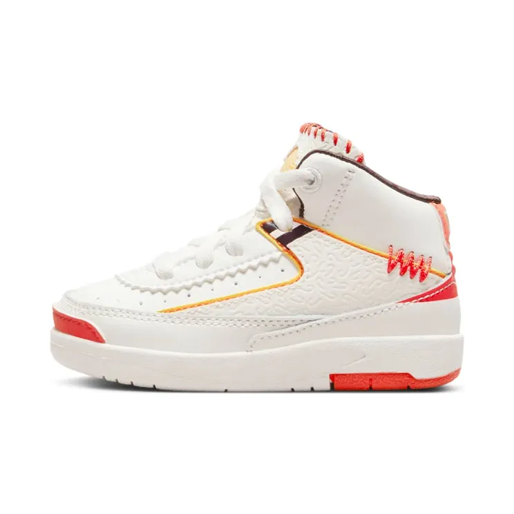 Jordan 2 Retro SP Maison Chateau Rouge “Sail / Orange / Cinnamon / Citron Pulse” (DO5274-180)