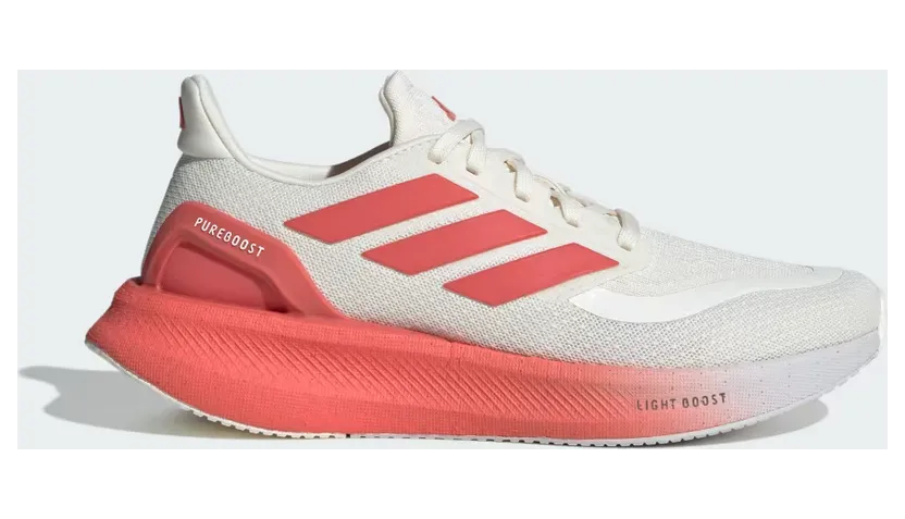 Adidas Pureboost 5 Off White / Preloved Scarlet / Iron Metallic (JQ6914)