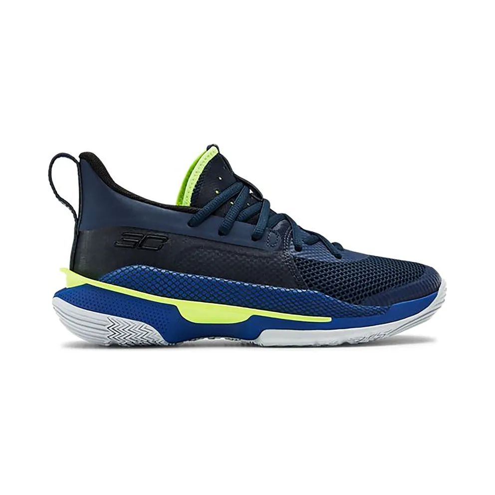 Under Armour Curry 7 Dub Nation (GS) Royal/Academy-Hi Vis Yellow (3022113-405)