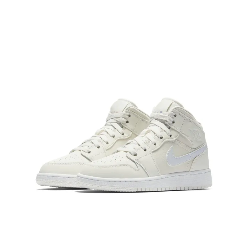 Jordan 1 Mid Multi-Color Swoosh Phantom (GS) Phantom/Igloo-Purple Rise-Blue Tint (555112-035)