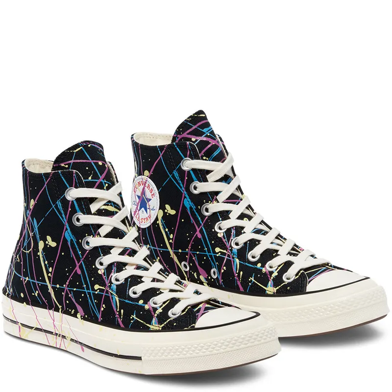 Converse Archive Paint Splatter Chuck 70 High Top Black/hyper Magenta/egret (170801C)
