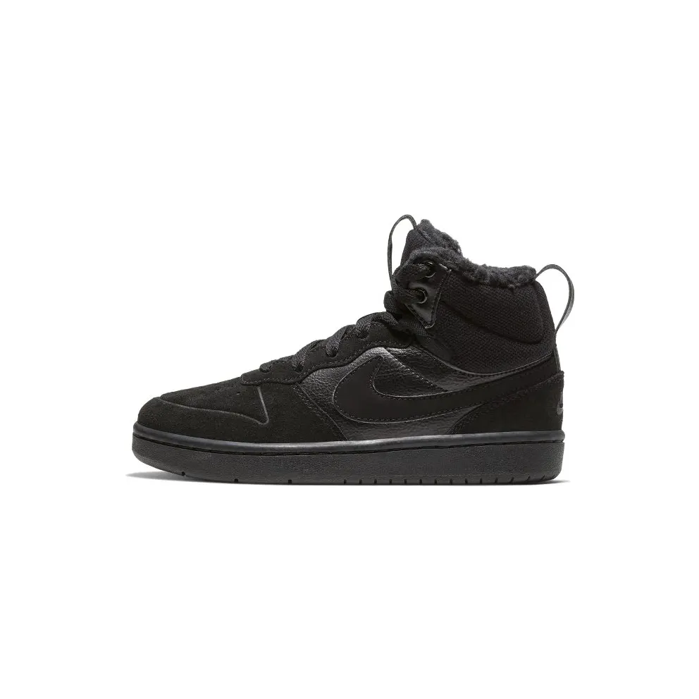 Nike Court Borough Mid 2 Younger Kids’ Boot Black (CQ4026-001)