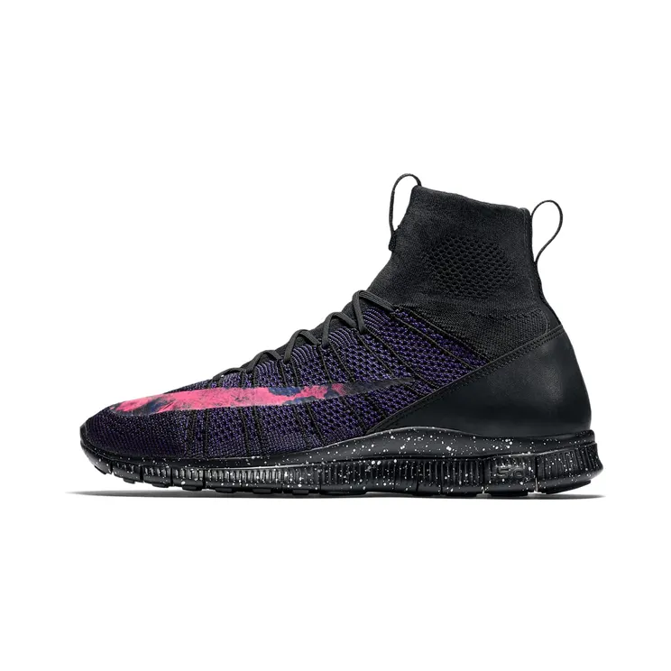 Nike Free Flyknit Mercurial Savage Beauty “Black / Court Purple / Vivid Purple / Bright Crimson” (805554-002)