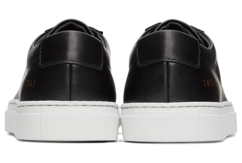 Common Projects Black Original Achilles Low Sneakers (3805) (2)