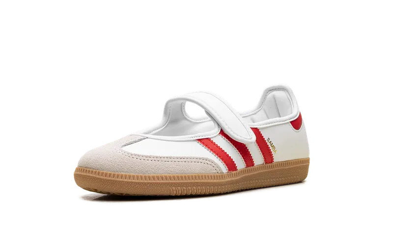 Adidas Samba Jane GS “White Red Gum” (JR7435)