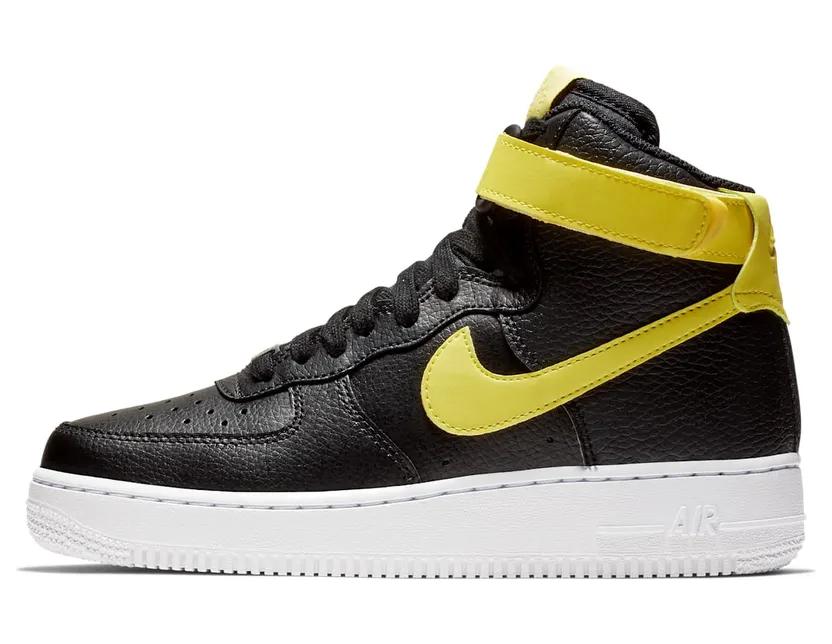 Nike Air Force 1 High Black Yellow Pulse (W) “Black / White / Yellow Pulse” (334031-014)