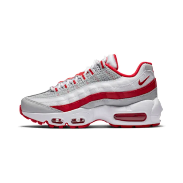 Nike Air Max 95 Recraft “Grey Fog / White / Hyper Red” (CJ3906-004)