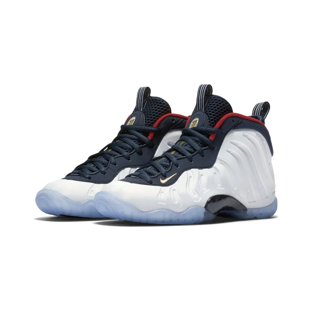 Nike Air Foamposite One Olympic (GS) Obsidian/University Red-Metallic Gold-White (644791-403)
