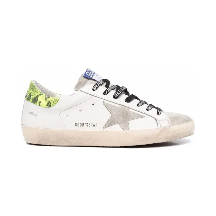 Golden Goose Super-Star White Snake Skin Green (GMF00101F00254610902)