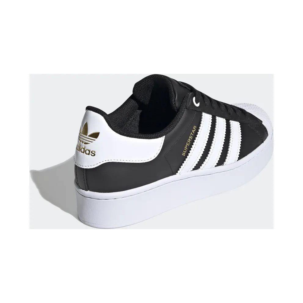 adidas Superstar Bold Black White (W) Core Black/Cloud White/Gold Metallic (FV3335)