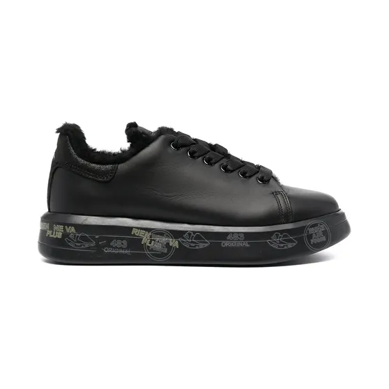 Premiata mit Shearling-Futter “Black” (BELLE5074)