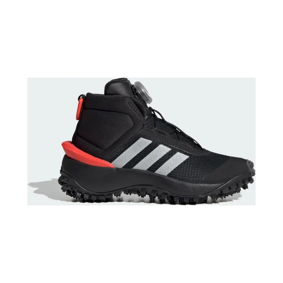 Adidas Fortatrail Kids Core Black / Silver Metallic / Bright Red (IG7262)