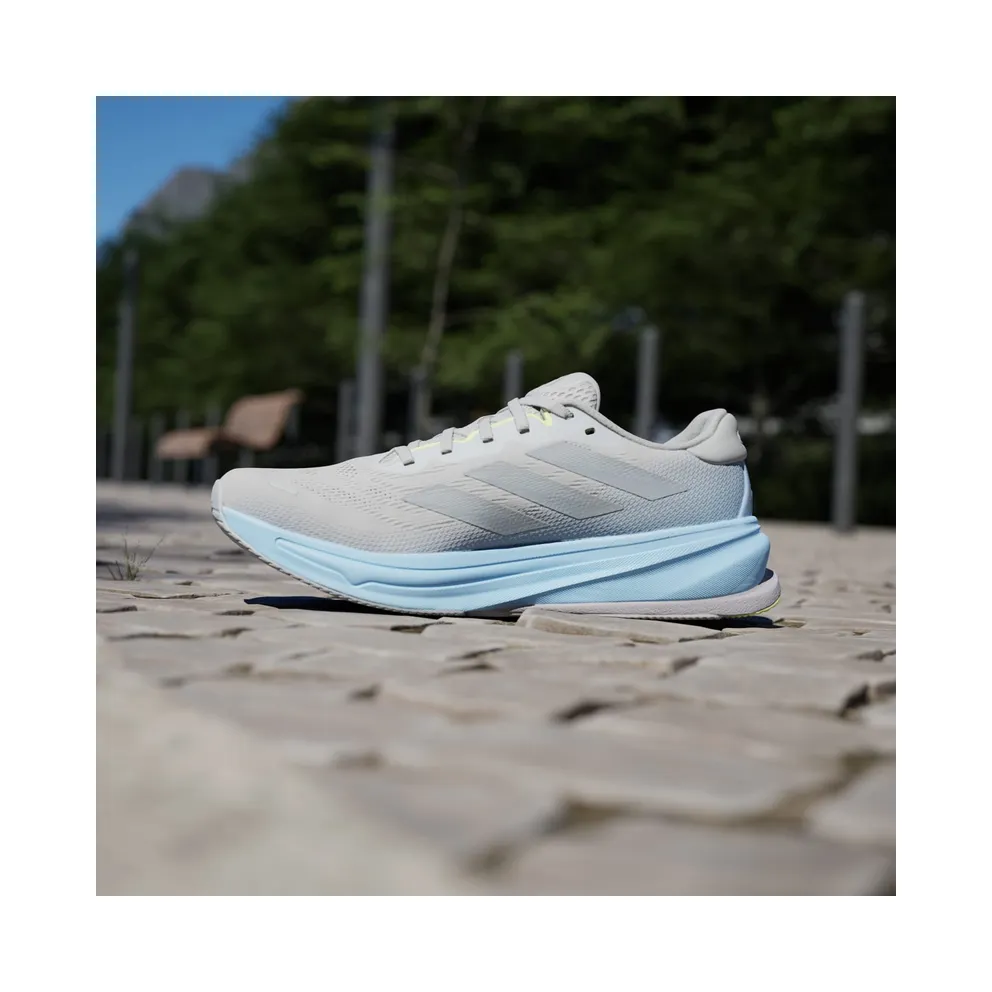 adidas Supernova Rise 2 Grey Matte Silver Glow Blue (JS3046)