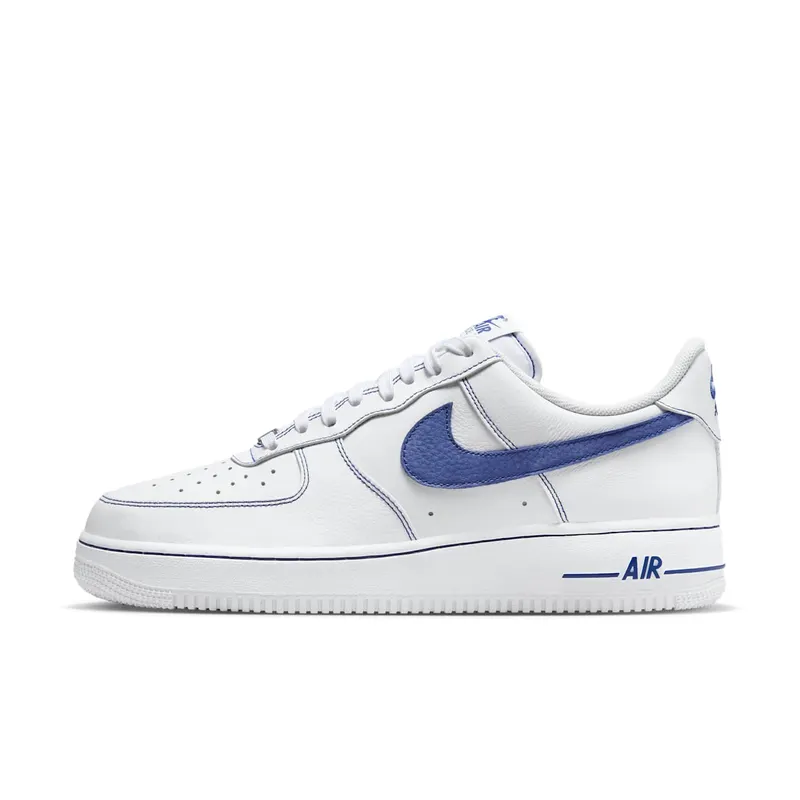 Nike Air Force 1 Low ’07 LV8 White Deep Royal Blue (HQ2037-100)