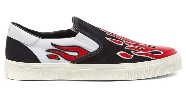 AMIRI Flame Slip On Black/Red (S0F23149CL-BWR)