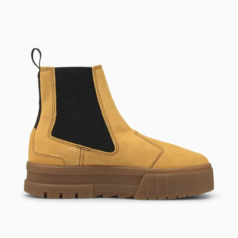 Puma Mayze Chelsea Suede Shoes Brown (382829-04)