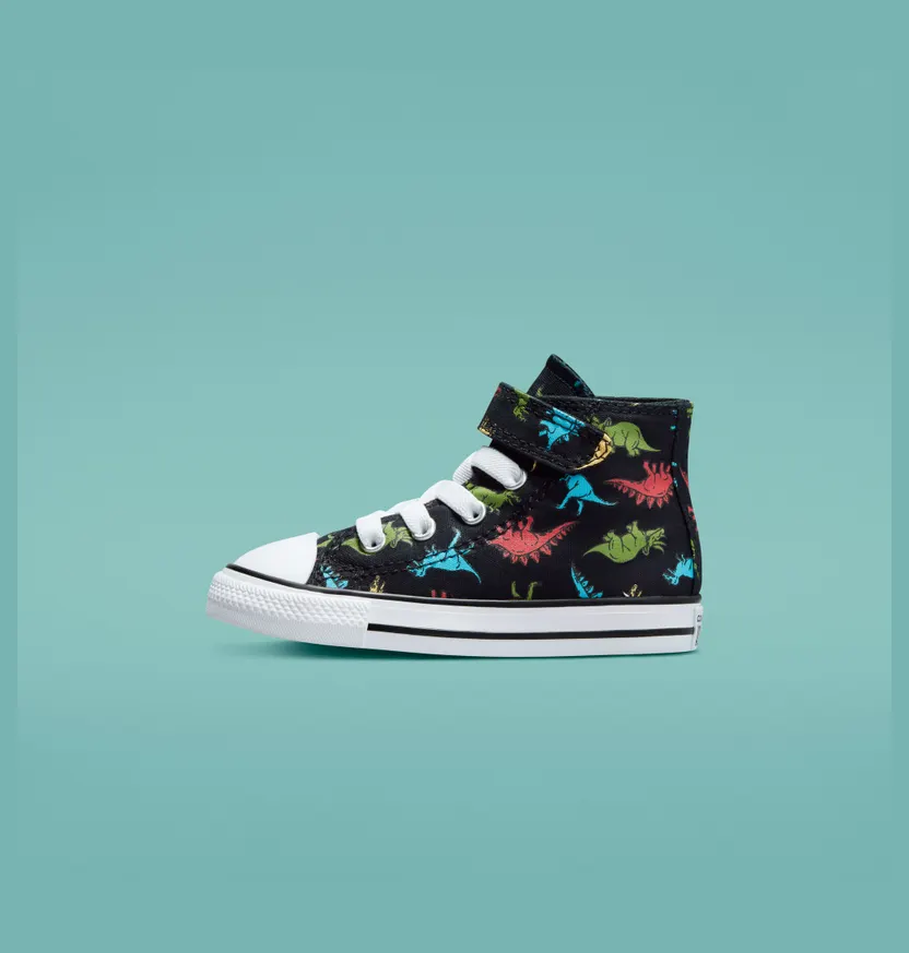 Converse Chuck Taylor All Star Easy-On Dinosaurs Zwart/soft Red/baltic Blue