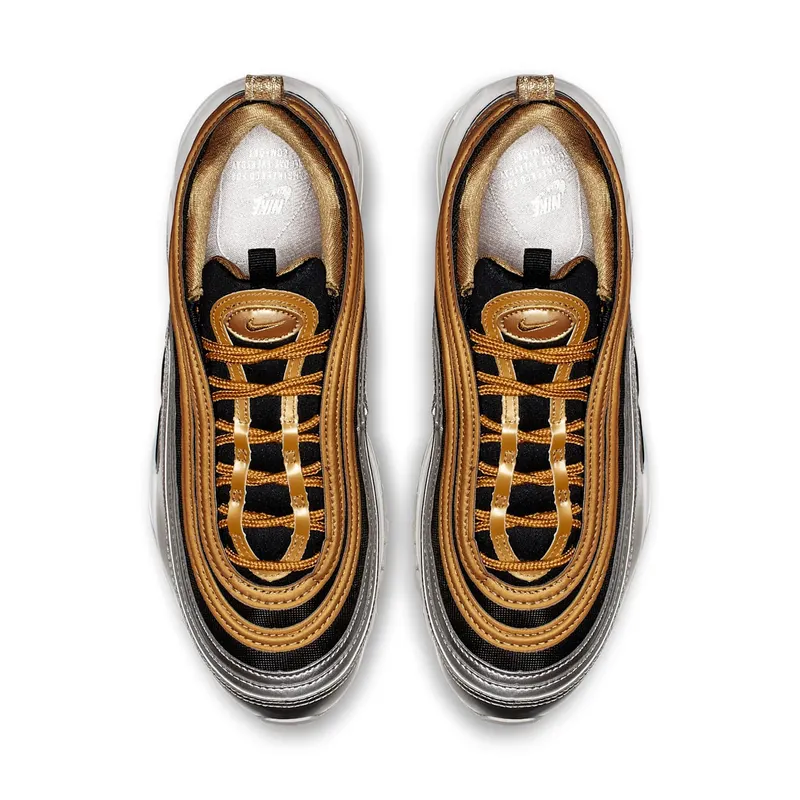 Nike Womens Air Max 97 Metallic Gold Silver (2018) (AQ4137-700)