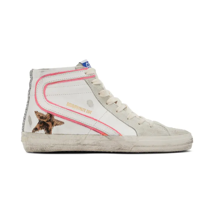 Golden Goose SSENSE Exclusive White & Gray Slide Sneakers (GWF00115.F003605.11290)