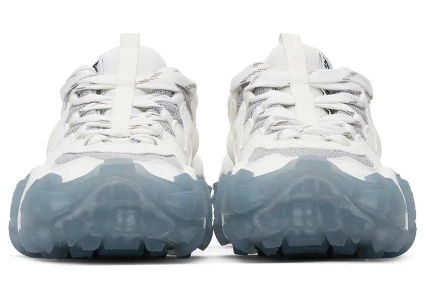 Acne Studios White & Blue Lace-Up Sneakers (AD0205-) (2)