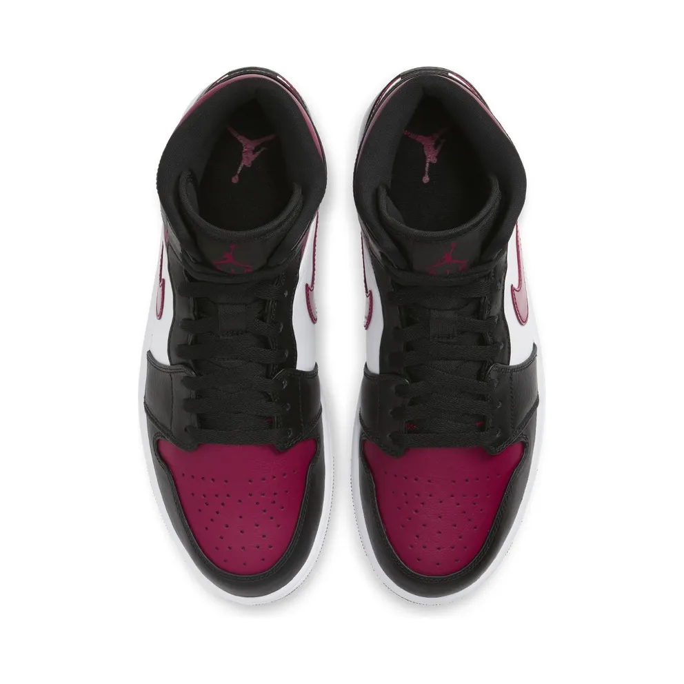 Air Jordan Nike AJ I 1 Mid ‘Bred Toe’ (2019) (554724-066)