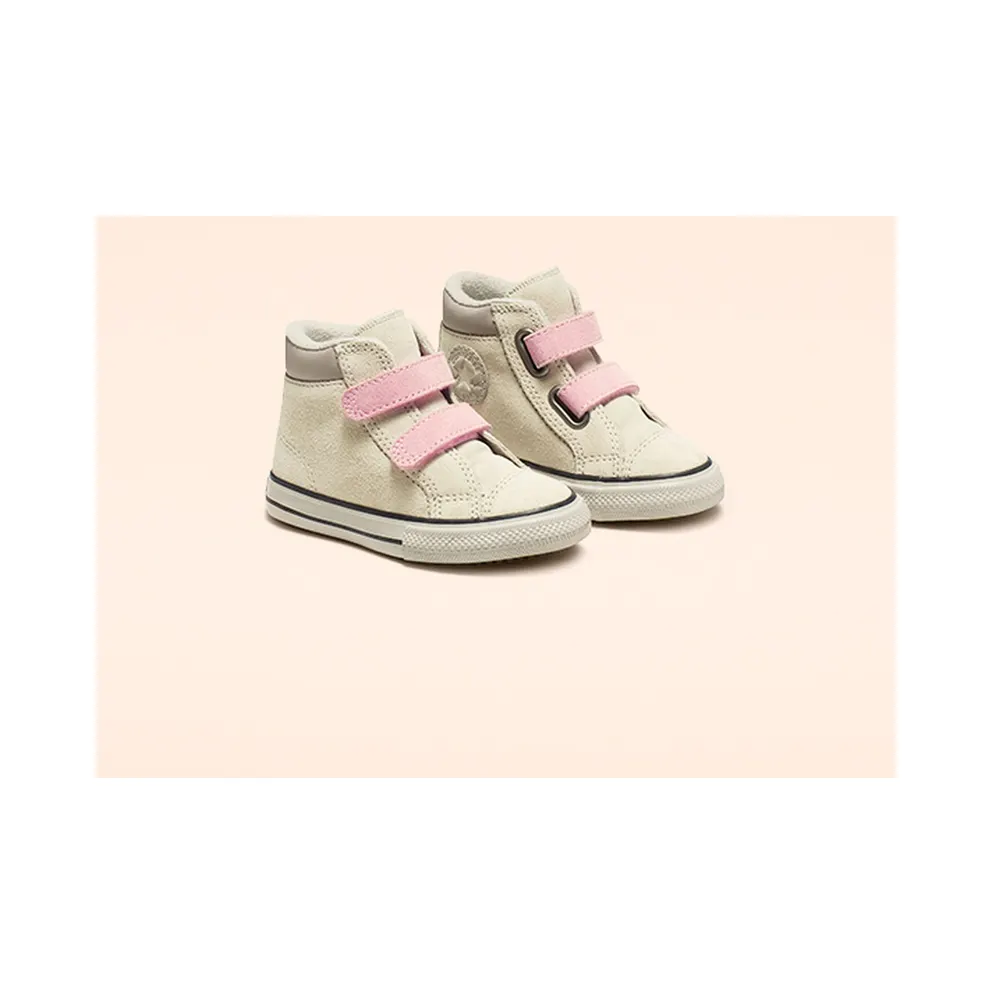 Converse Chuck Taylor All Star Hook and Loop PC Boot High Top Natural Ivory/coastal Pink (765166C)