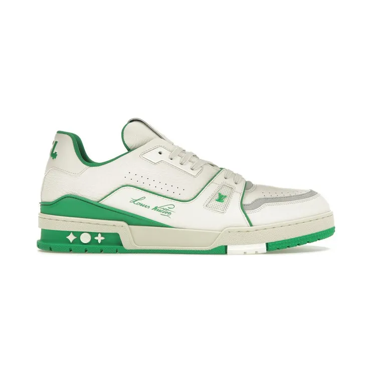 Louis Vuitton Trainer #54 Signature White Green (1ABNIS)