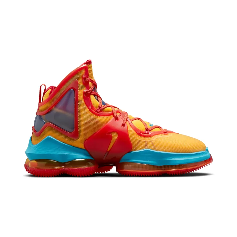 LeBron 19 Orange – “Mantra Orange / University Gold / University Red / Light Blue Fury” (DC9338-800)