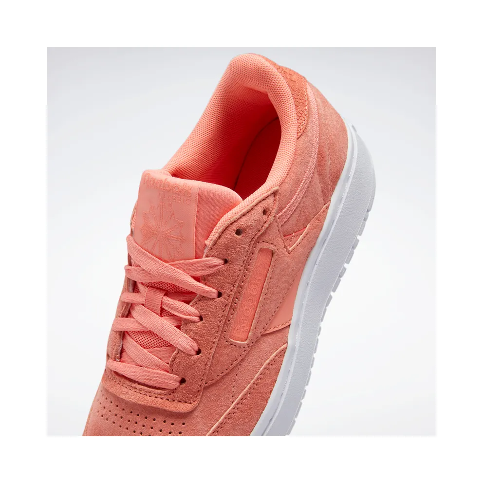 Reebok CLUB C DOUBLE Twisted Coral / Twisted Coral / White