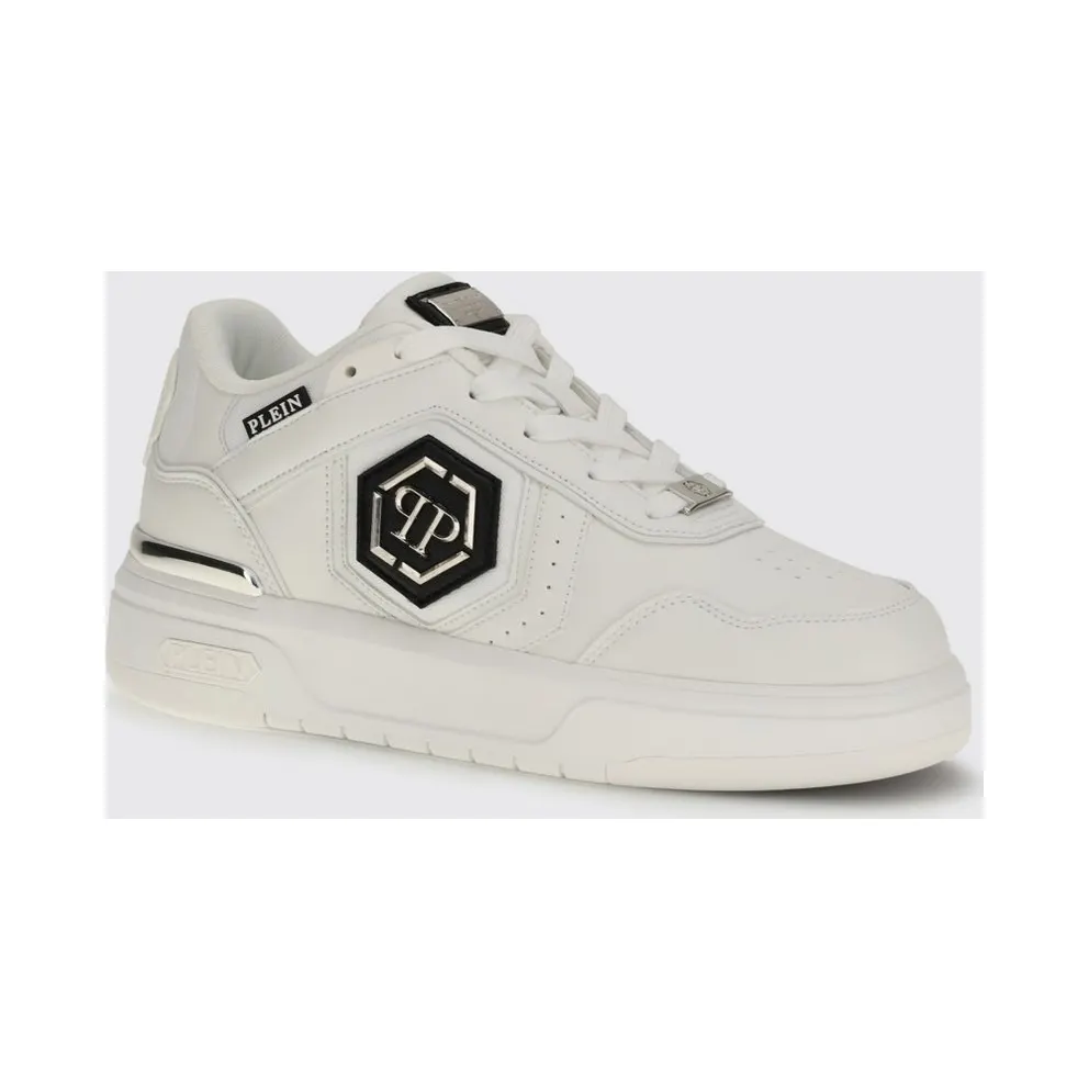 Philipp plein Runner Hexagon Predator Lace-up Sneakers White 1 (SAFSUSC0925PTE003N01)