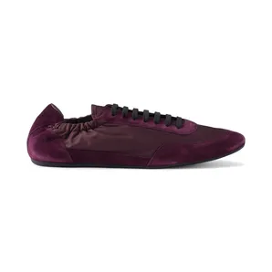 Prada Collapse Sneakers Re-Nylon Suede Elasticized Burgundy (2EG479_D7C_F0007_F_G001)