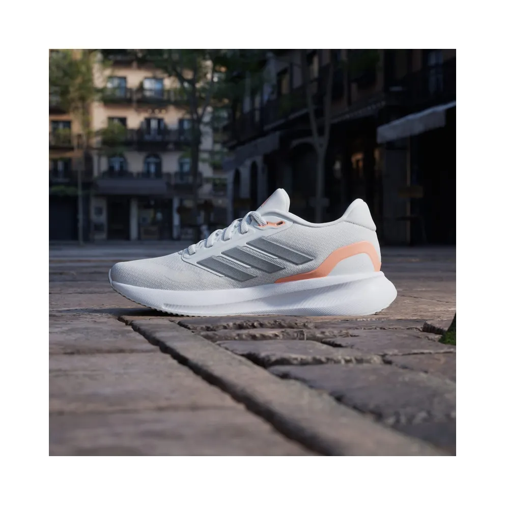Adidas Runfalcon 5 Running Shoes Crystal White / Iron Metallic / Beam Orange (JQ9401)