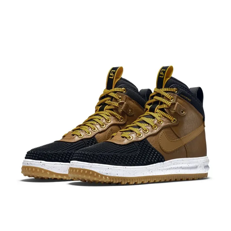 Nike Lunar Force 1 Duckboot Light British Tan Black/Light British Tan-Gold Dart (805899-004)