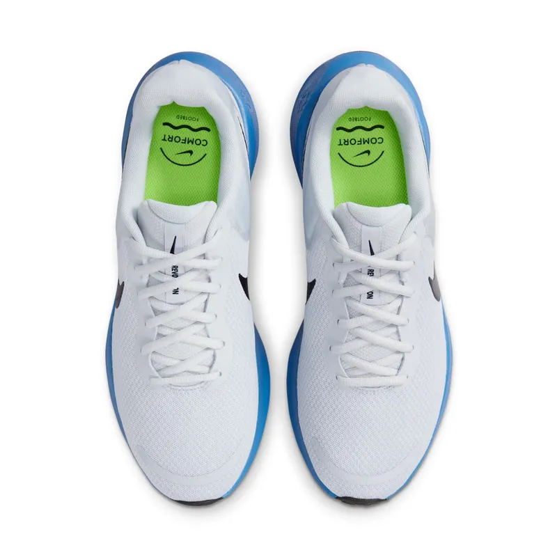 Nike Revolution 7 Pure Platinum Star Blue Volt Black (HF4909-043)