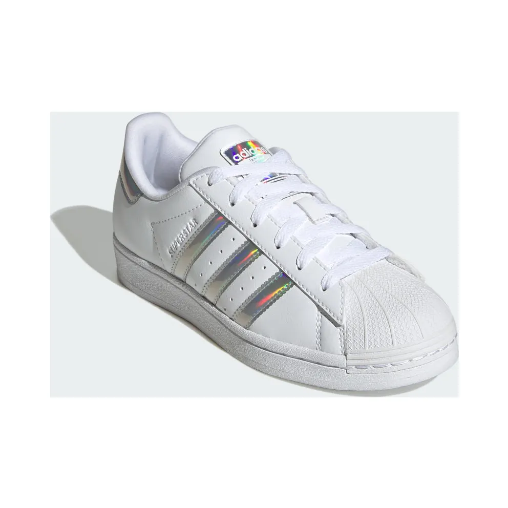Adidas Superstar Kids White / Iridescent / Silver Dawn (IG0238)