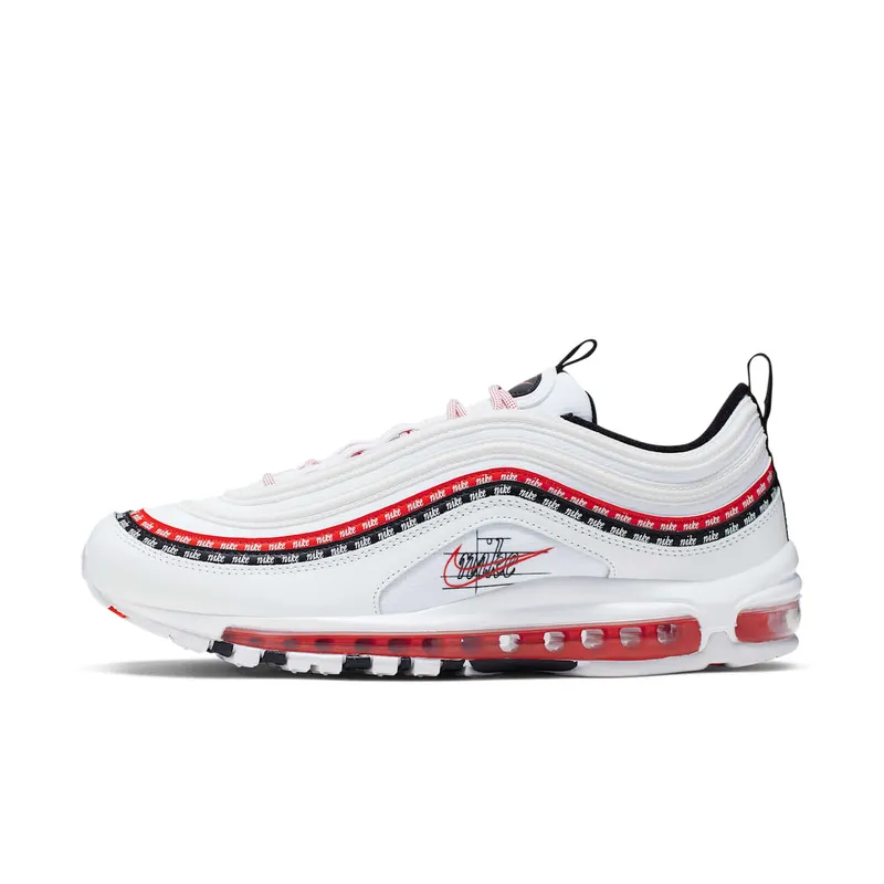 Nike Air Max 97 Sketch Logo White Black Red (CK9397-100)