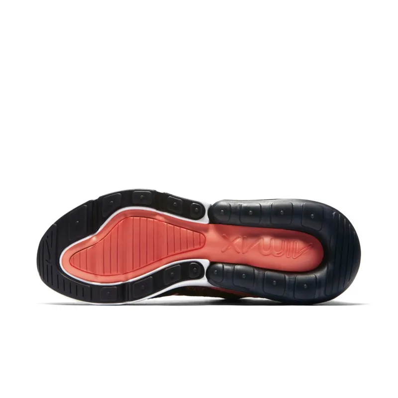 Nike Air Max 270 Flyknit Black Bright Crimson Yellow Strike (W) Black/Bright Crimson-Yellow Strike (AH6803-003)
