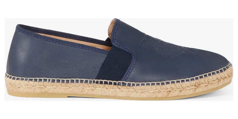 KENZO Espadrilles élastiques Tigre en cuir (FA65ES188L73)