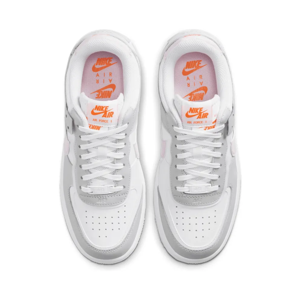 Nike Air Force 1 Shadow Photon Dust Pink Foam (W) White/Total Orange-Photon Dust-Pink Foam (CZ0370-100)